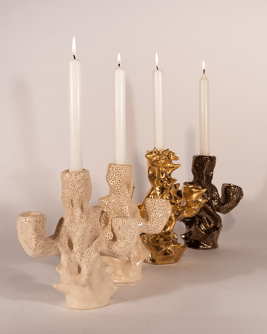 CORAL CANDLESTICK | set